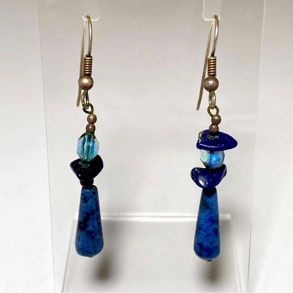 Vintage 90’s Handcrafted Wire dangle Earrings Pierced Ears